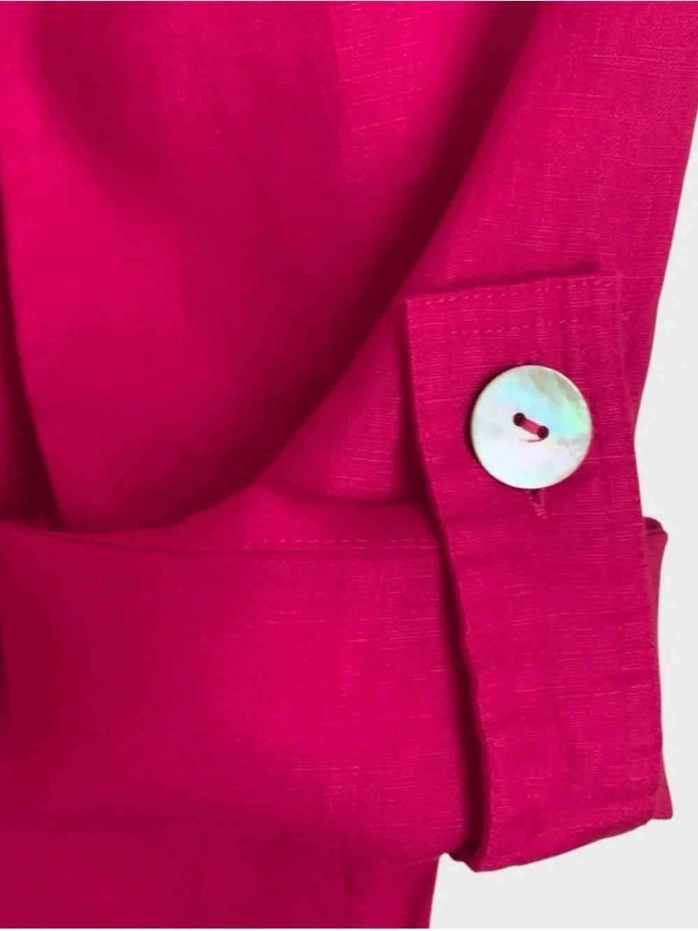 John Mark Hot Pink Button-Front Kids' Top